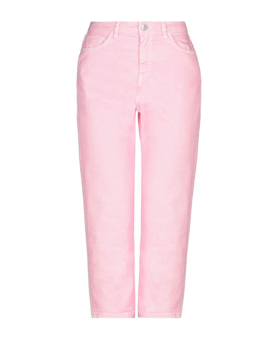 pink denim capris