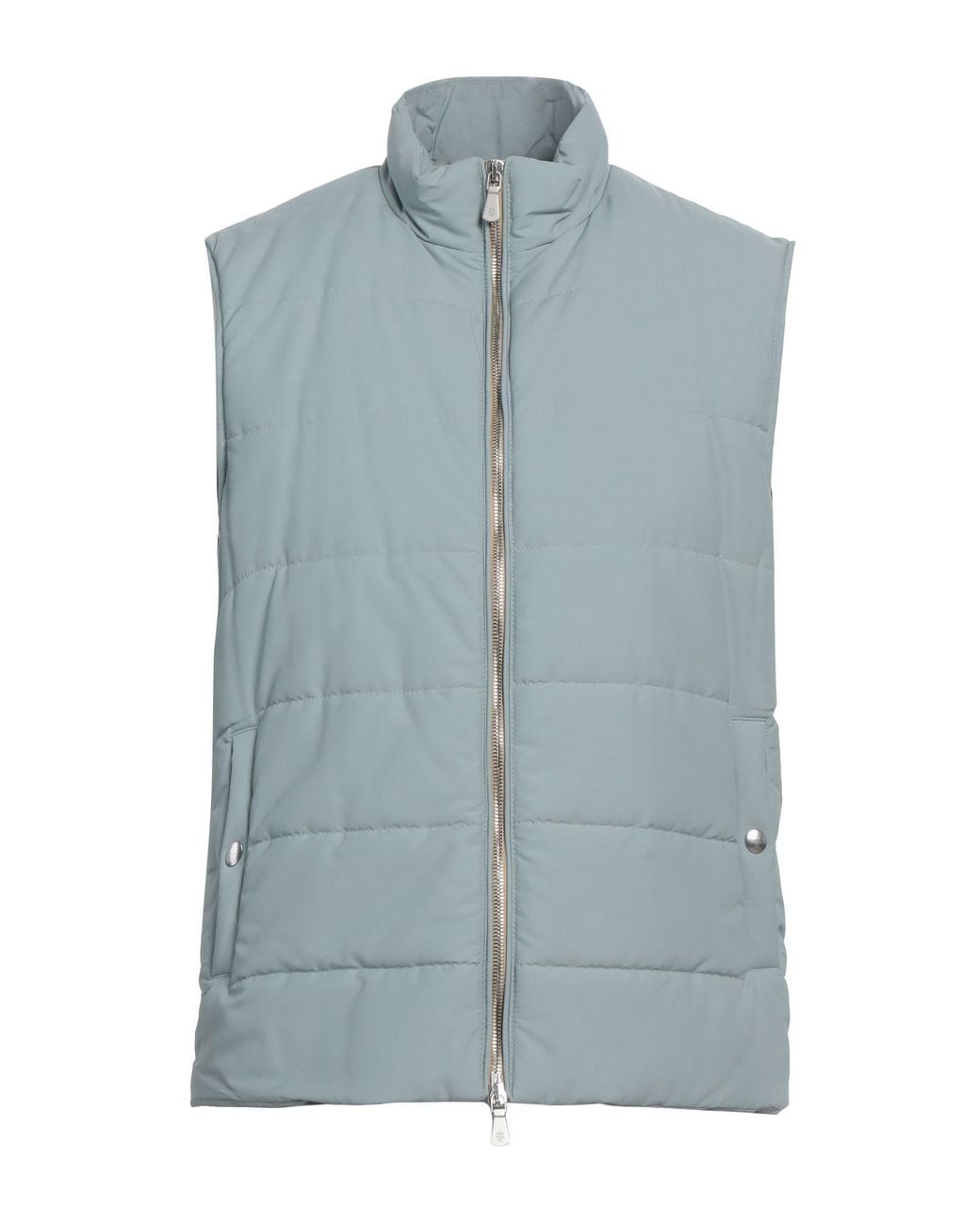 Eleventy Blue Vest Wool, Polyamide for men