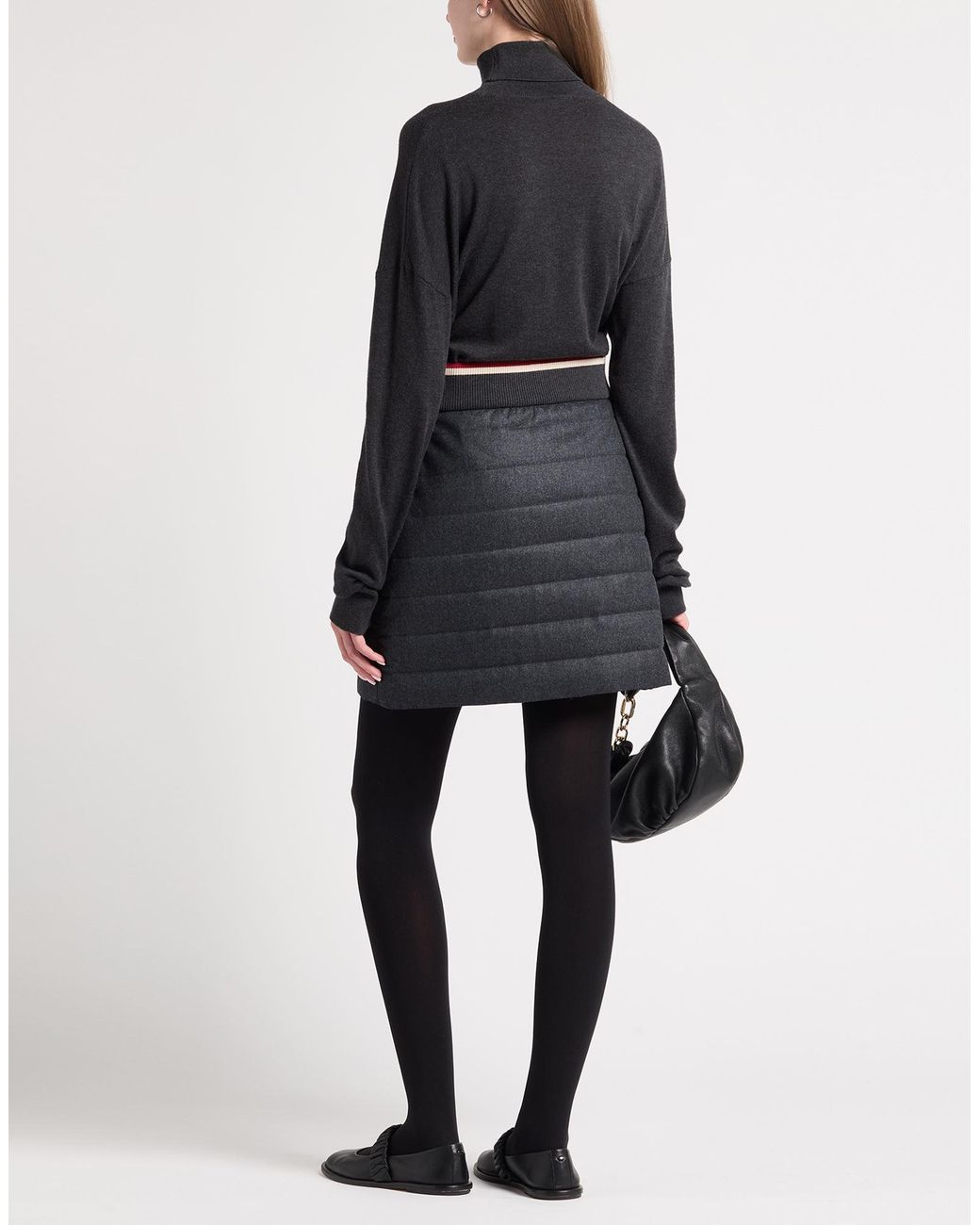 Brunello Cucinelli Gray Mini Skirts