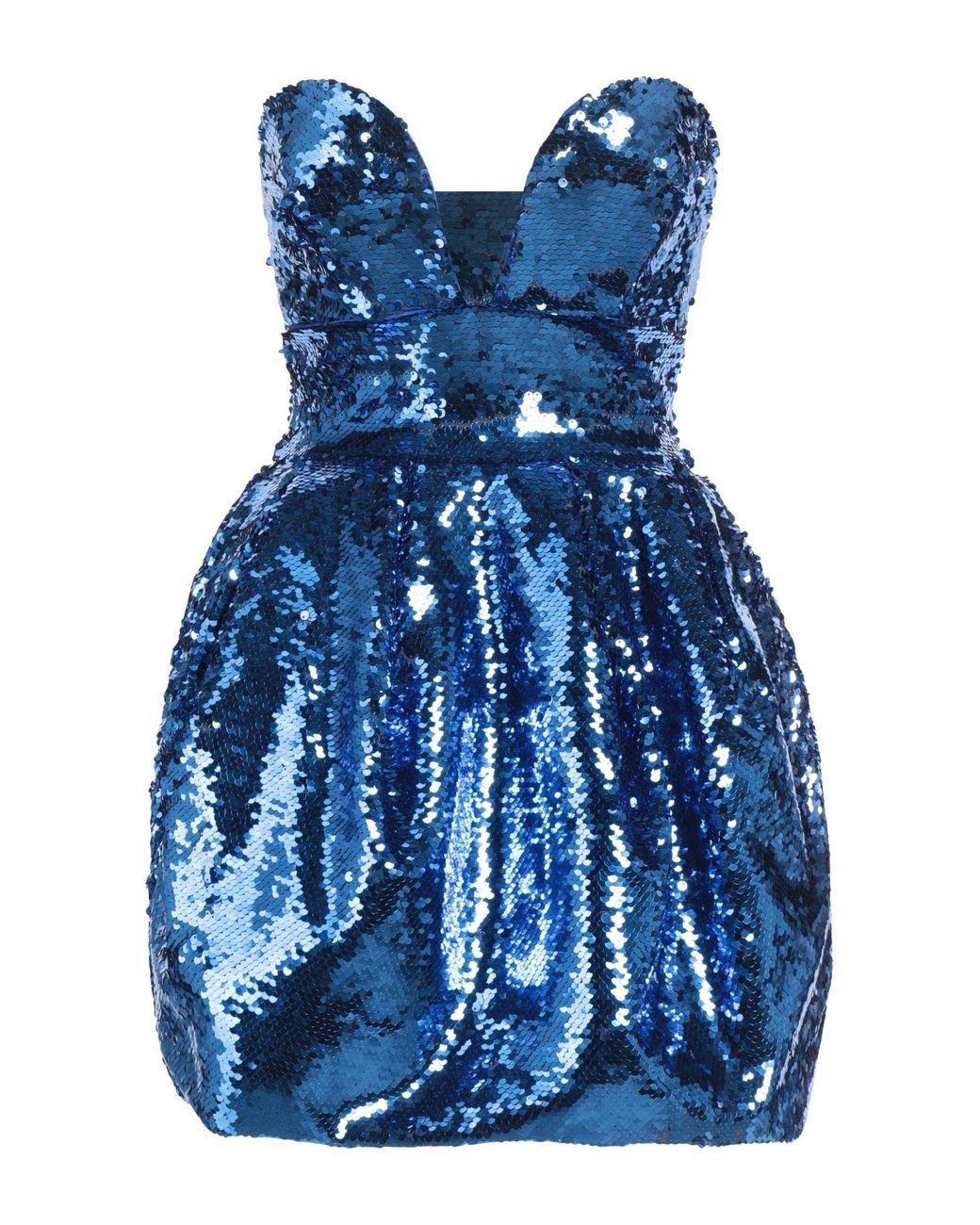 Pinko Blue Mini Dress Polyester