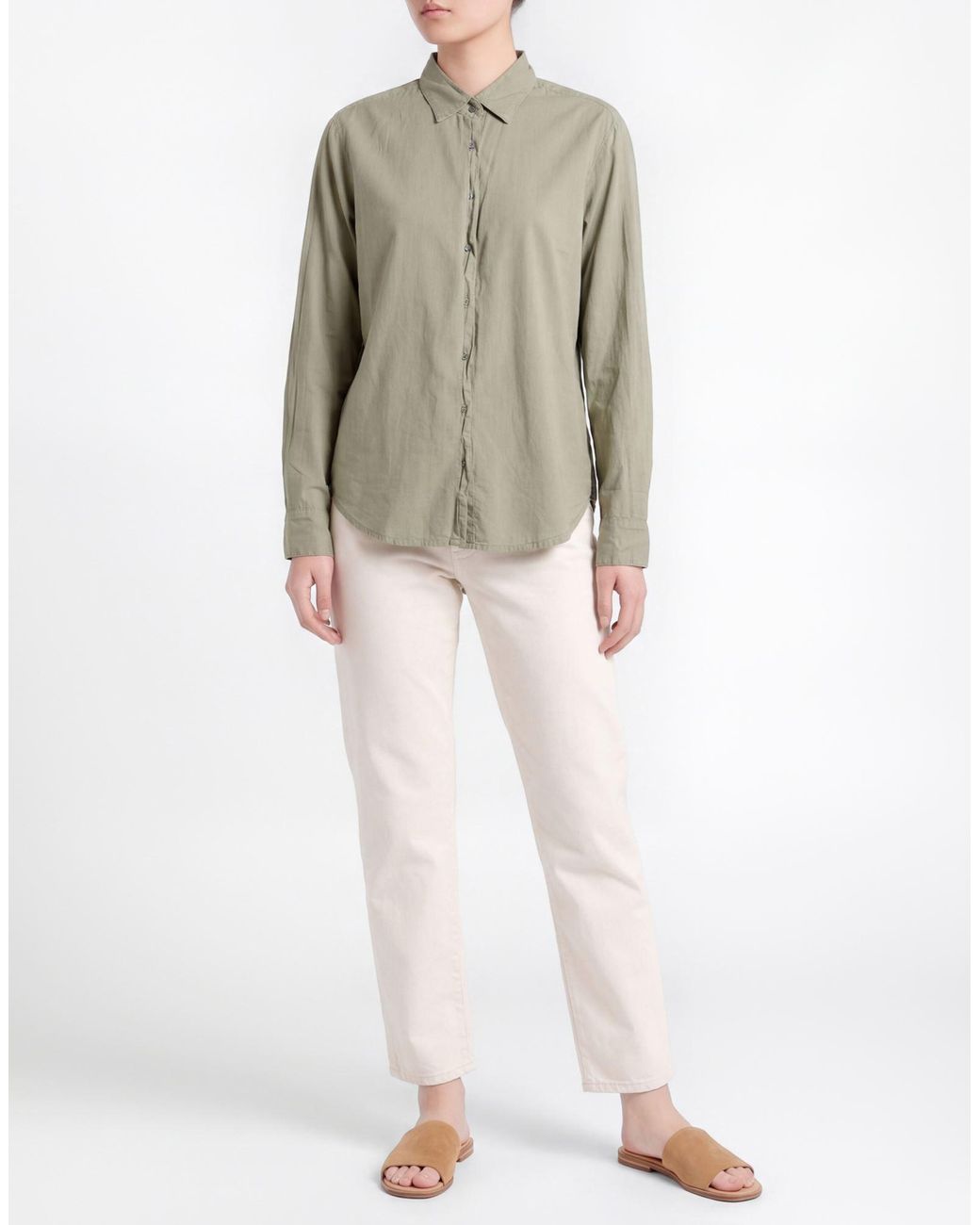 Xirena Green Shirt Cotton