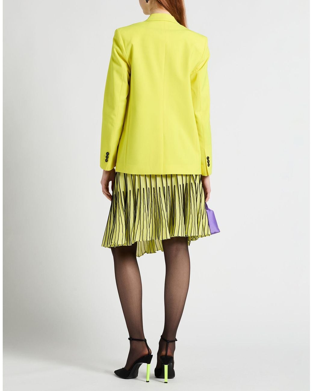 MSGM Yellow Blazer Virgin Wool, Elastane