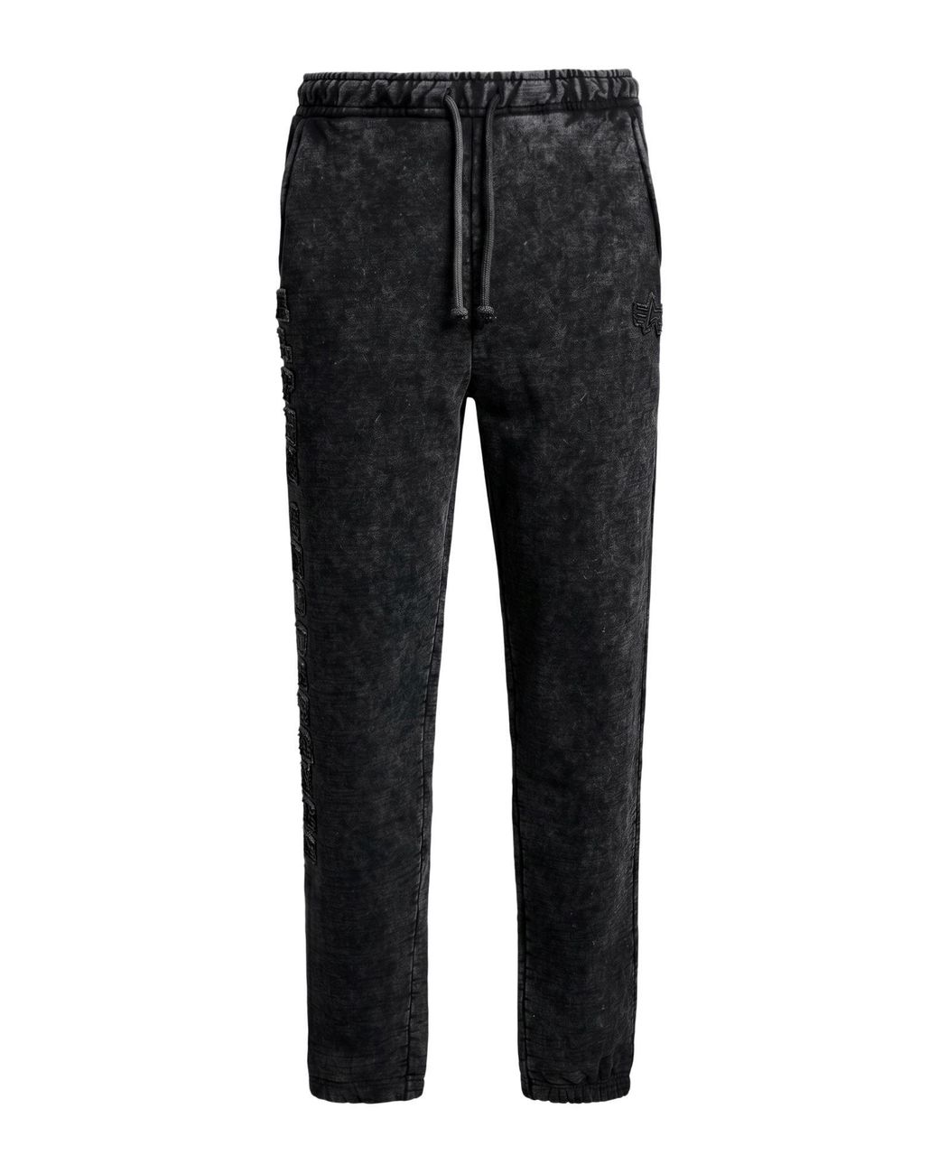 Alpha Industries Black Pants Cotton, Polyester for men