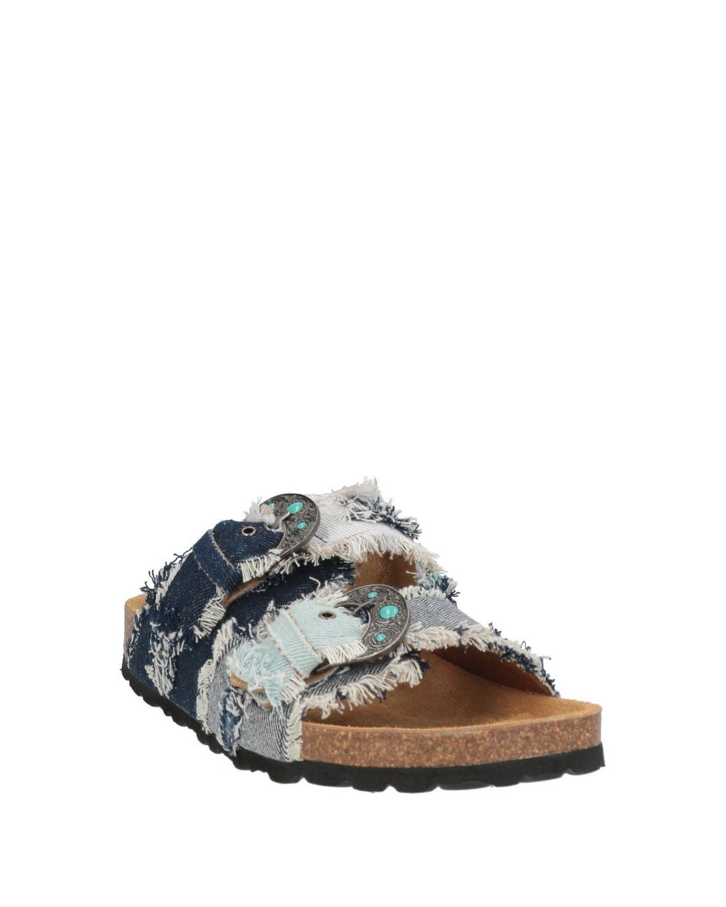 Taji White Sandals Textile Fibers