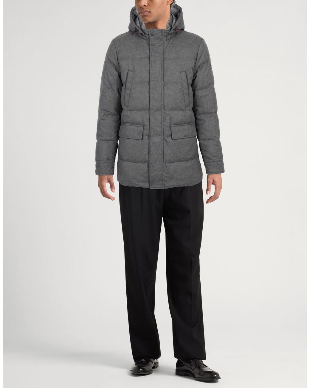 Hackett Gray Puffer Polyester, Viscose, Elastane for men
