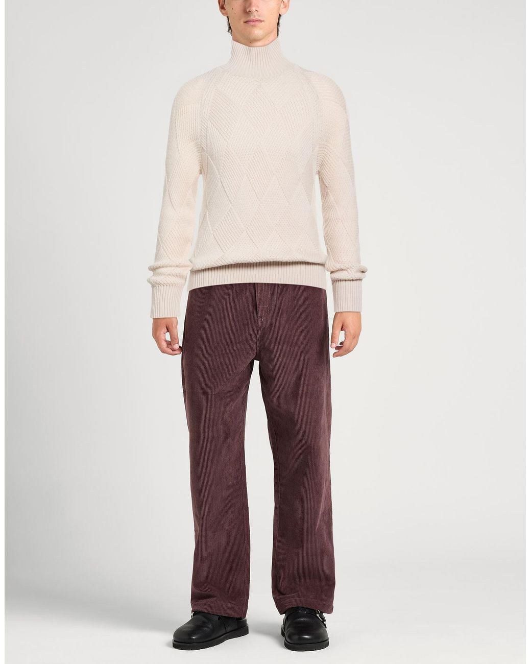 Alpha Studio Rollkragenpullover in White für Herren