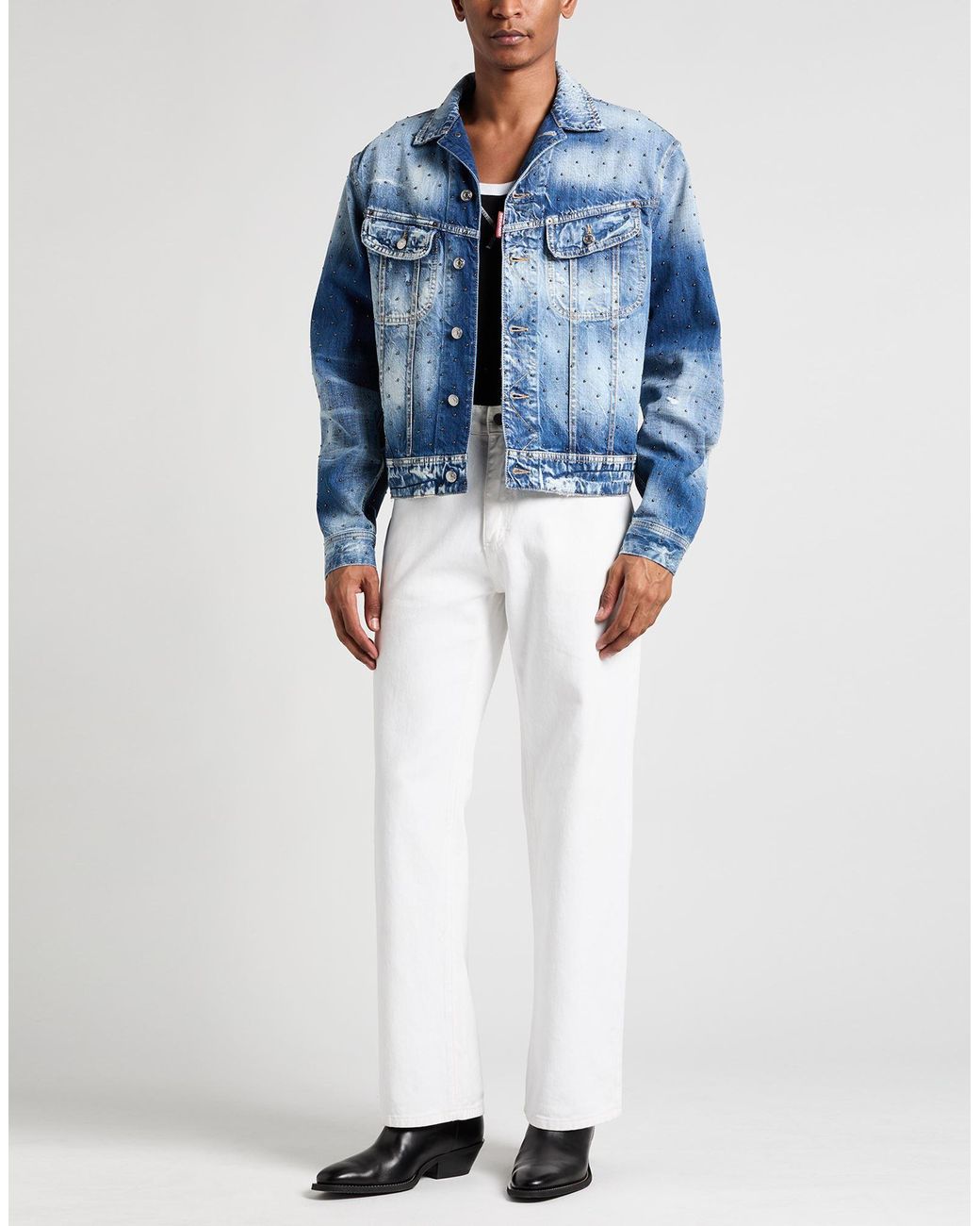DSquared² Blue Denim Outerwear for men