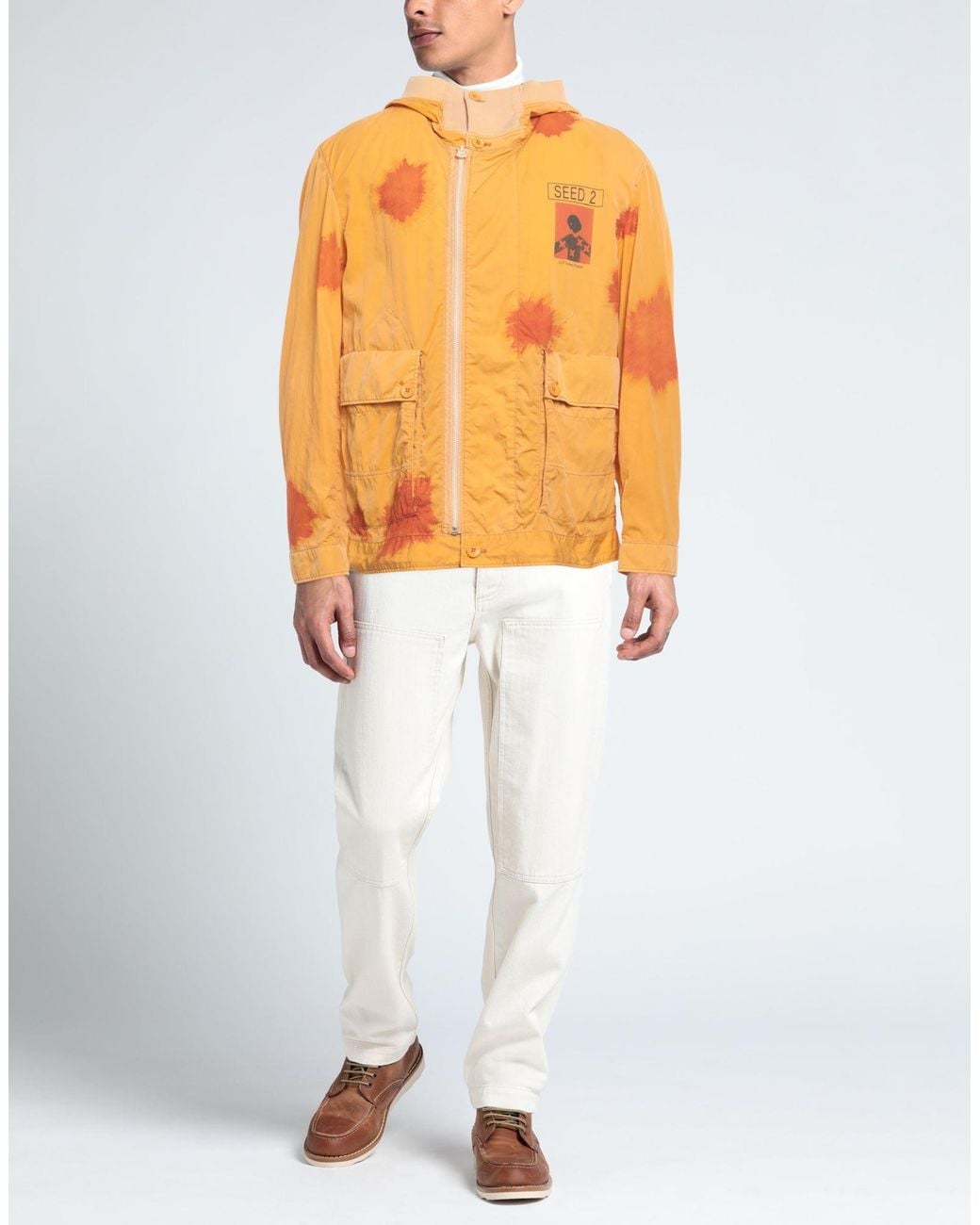 C P Company Orange Jacket Polyamide, Elastane for men