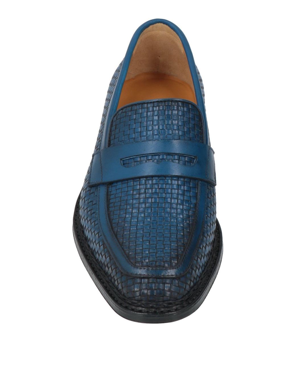Testoni Blue Loafers Leather for men