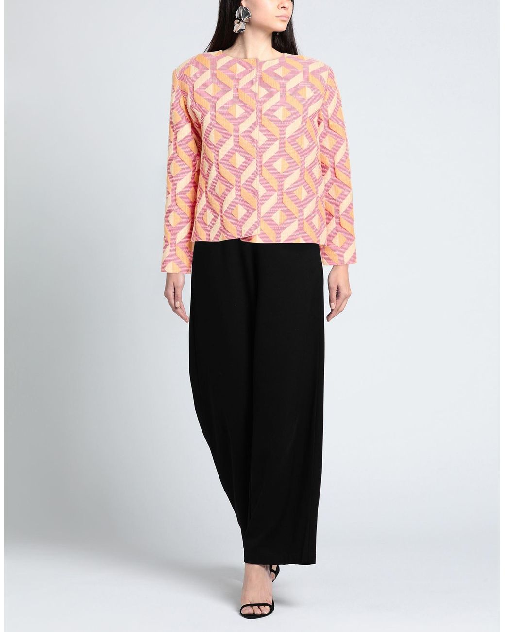 Niu Pink Jacket Polyester, Cotton, Polyamide