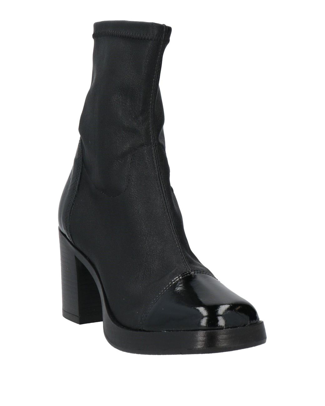 Mjus Black Ankle Boots Textile Fibers