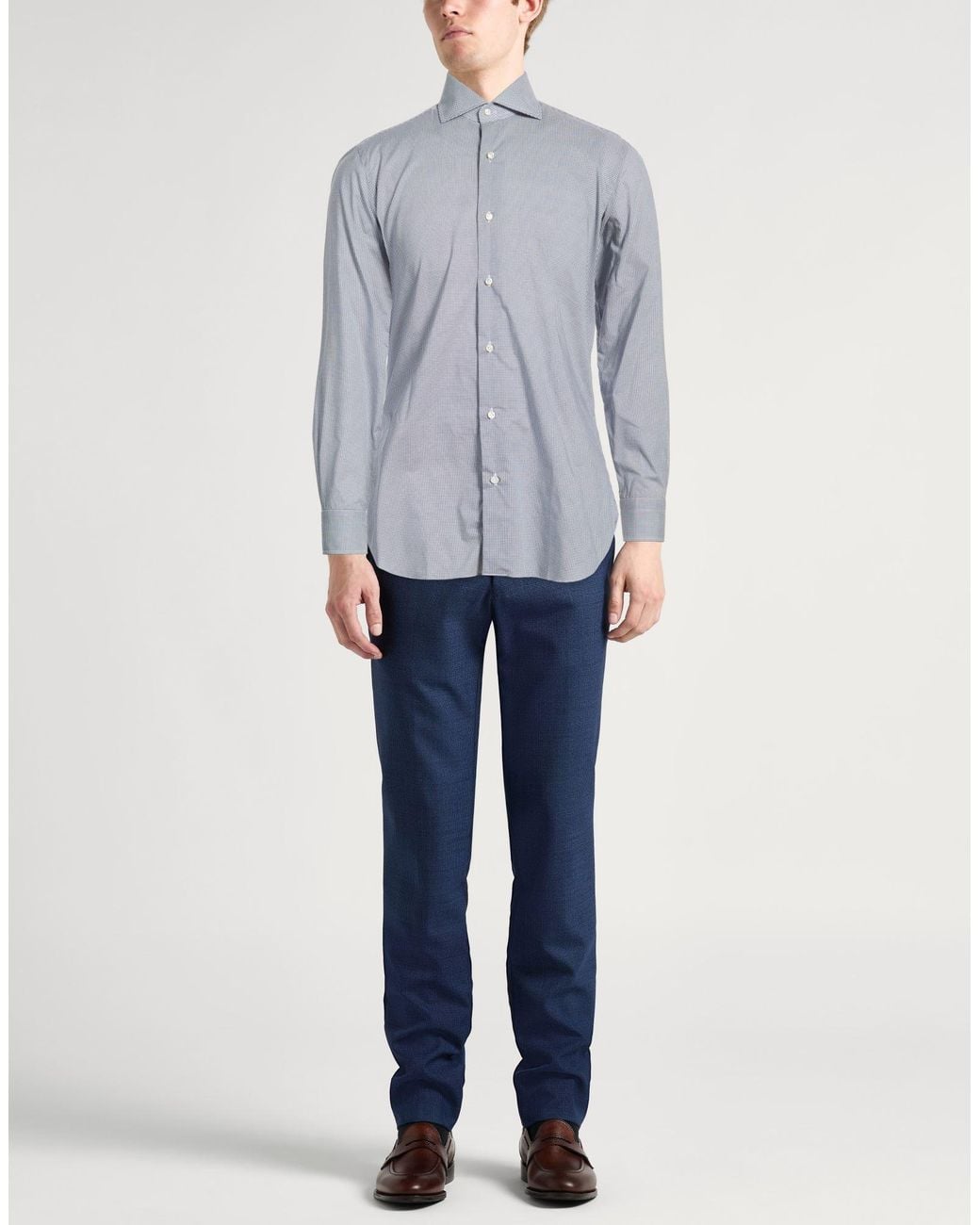 Barba Napoli Blue Shirts for men