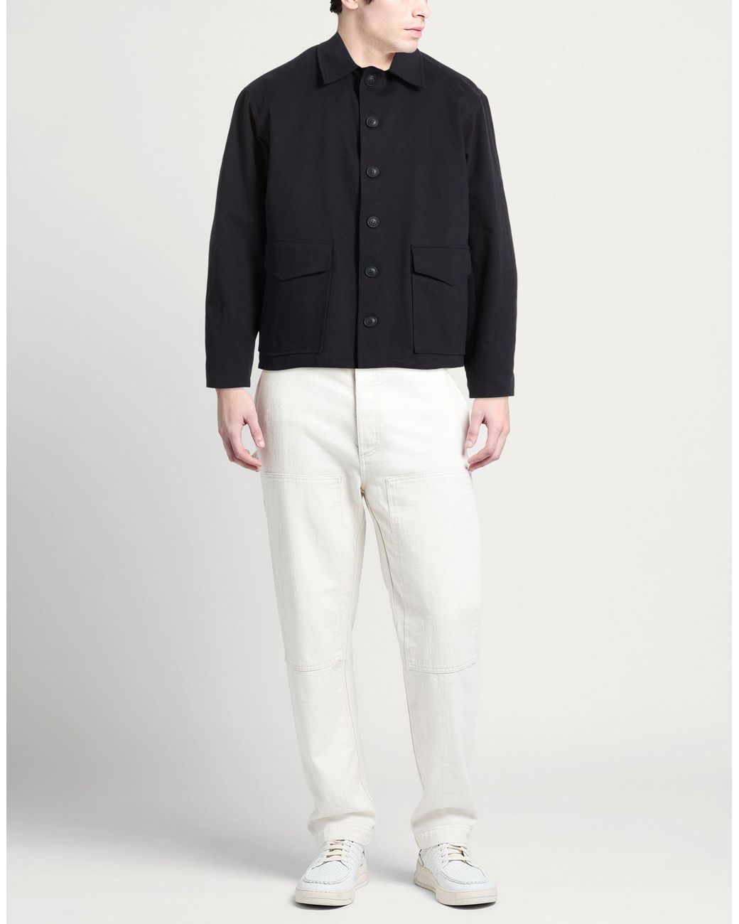 Exte Black Jacket Cotton, Elastane for men