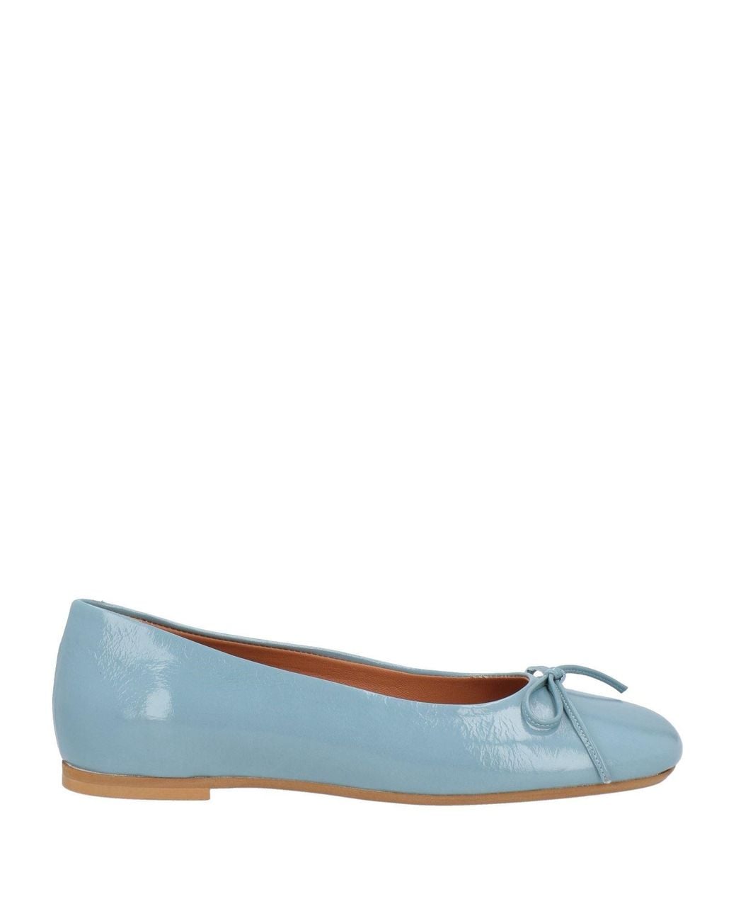 POESIE VENEZIANE Blue Ballet Flats Leather