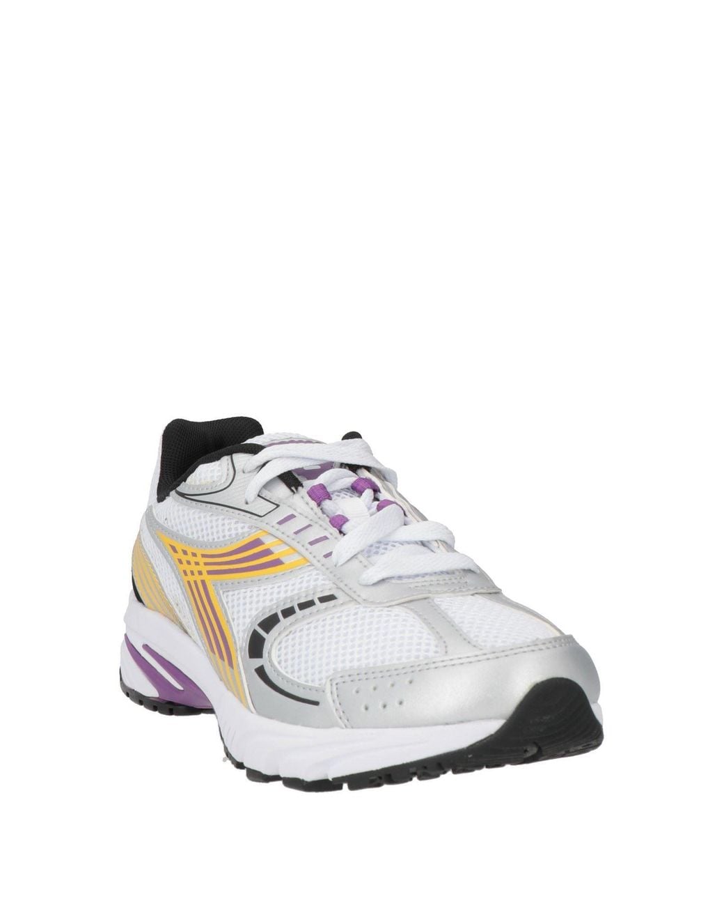 Diadora White Sneakers Textile Fibers, Synthetic Material for men