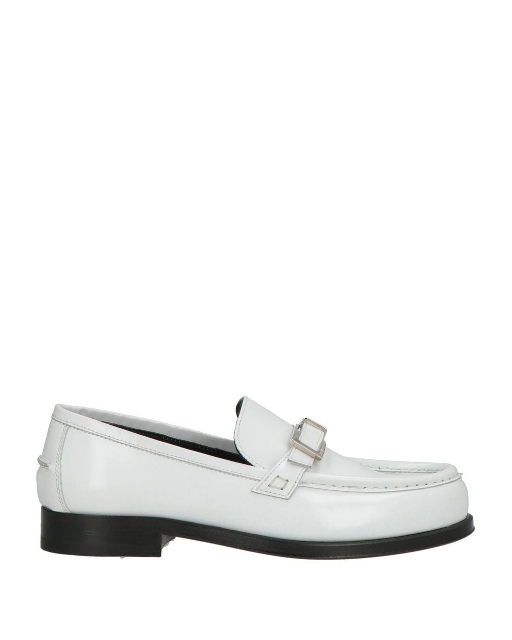 Sergio Rossi White Loafers Soft Leather