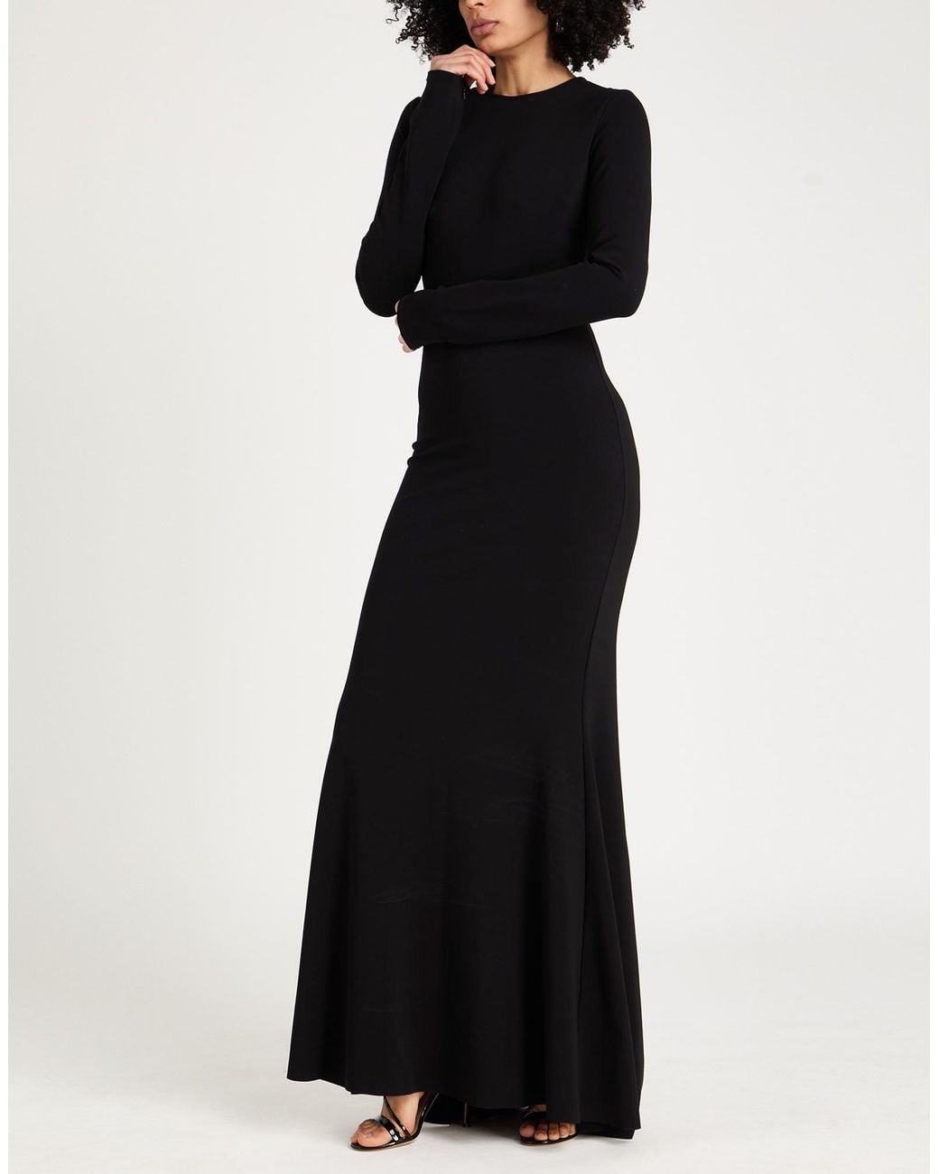 Dorothee Schumacher Black Maxi Dress Viscose, Polyamide, Elastane