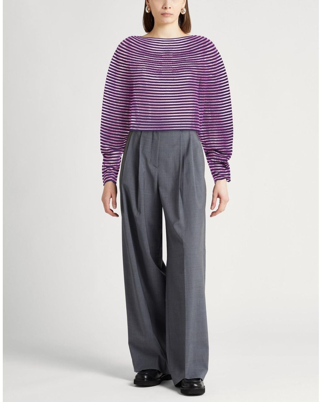Emporio Armani Purple Sweaters
