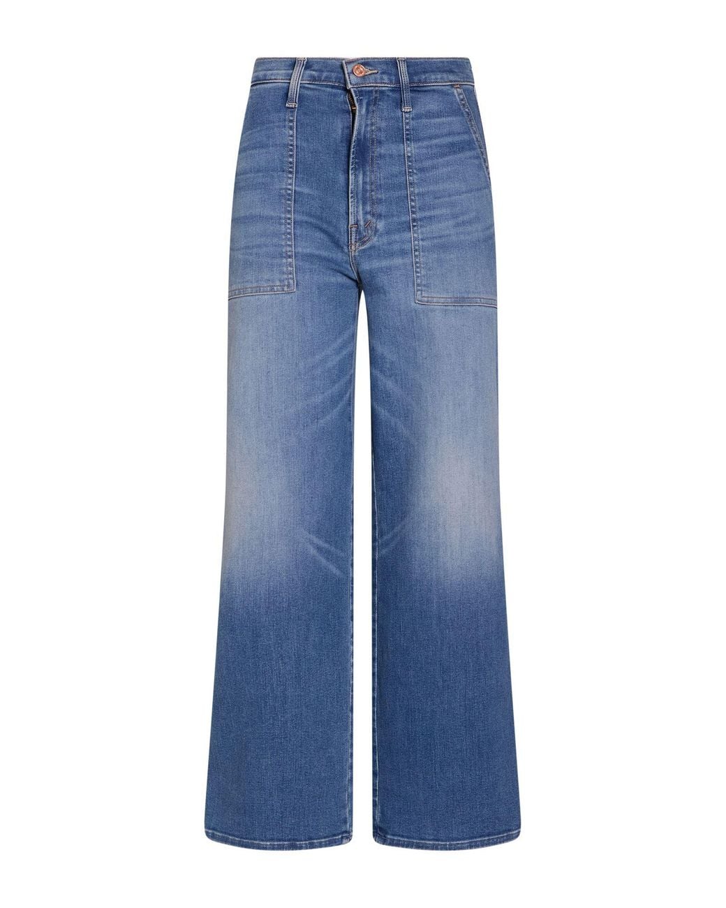 Mother Blue Jeans Cotton, Pre-Consumer Recycled Cotton, Recycled Polyester, Lyocell, Elastane