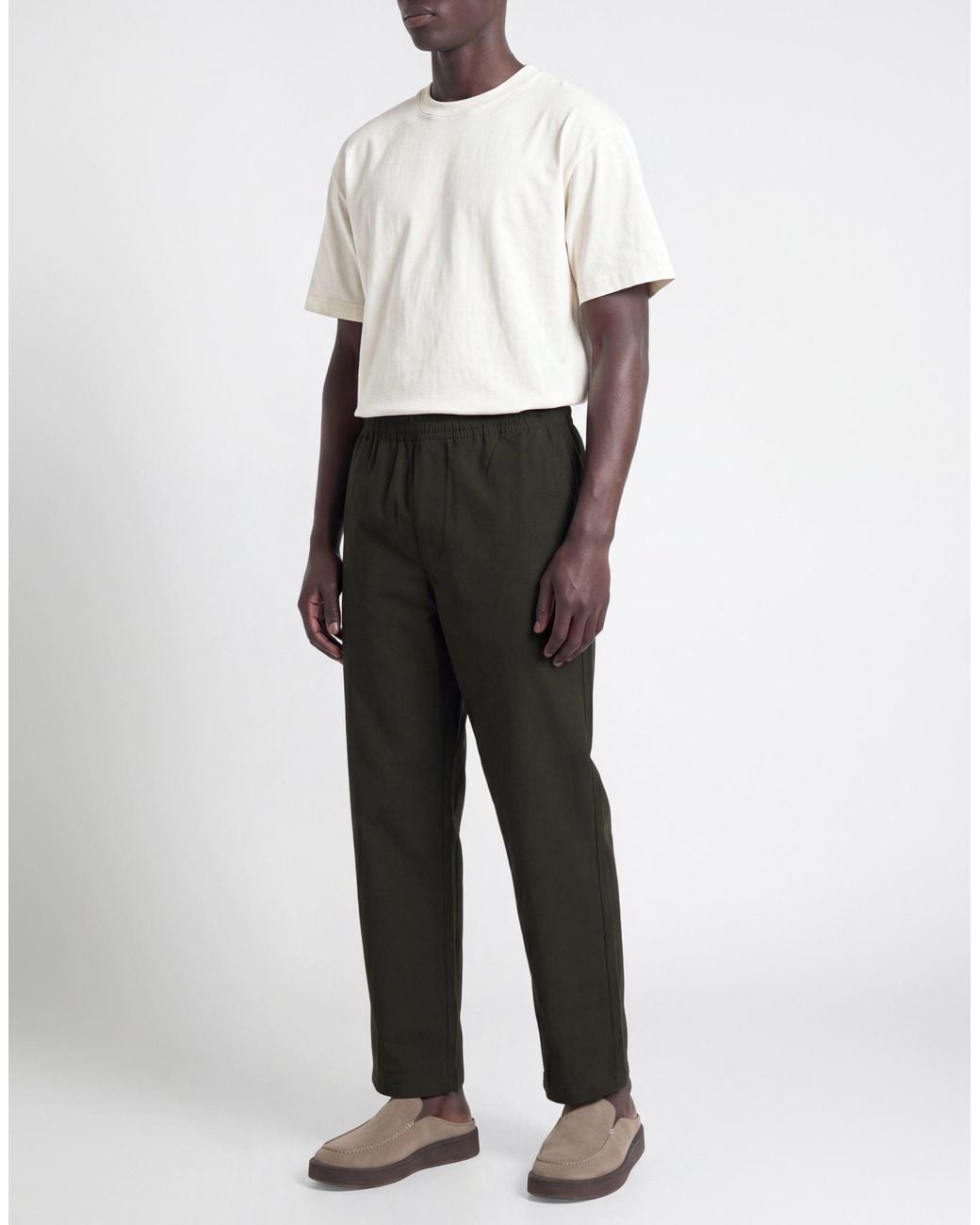 Department 5 Black Dark Pants Polyester, Virgin Wool, Elastane for men