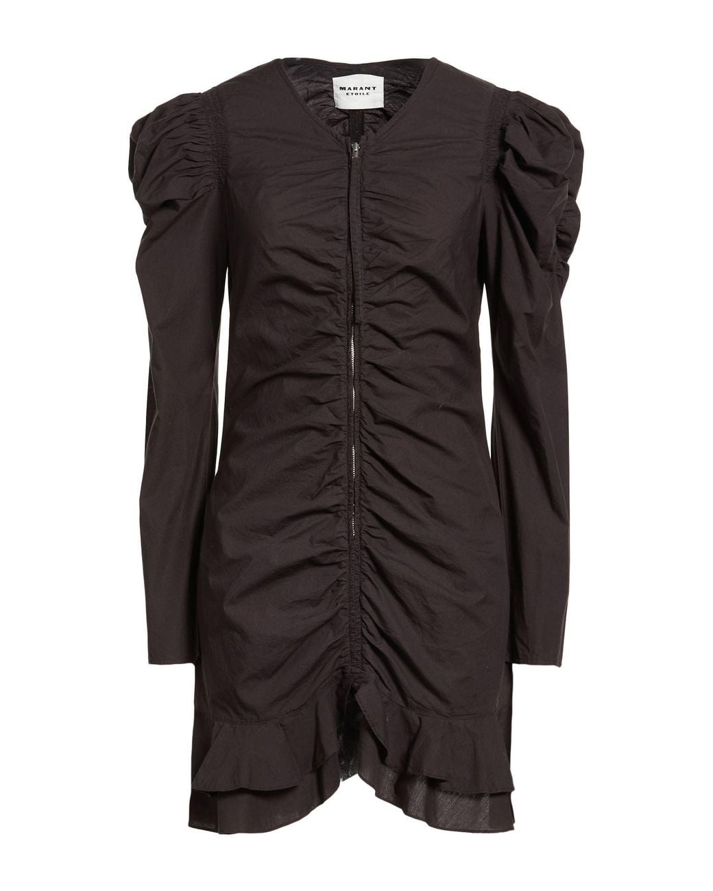 Isabel Marant Black Mini Dress Organic Cotton