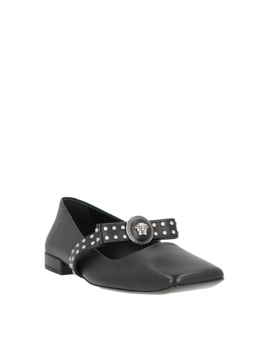 Versace Black Ballet Flats
