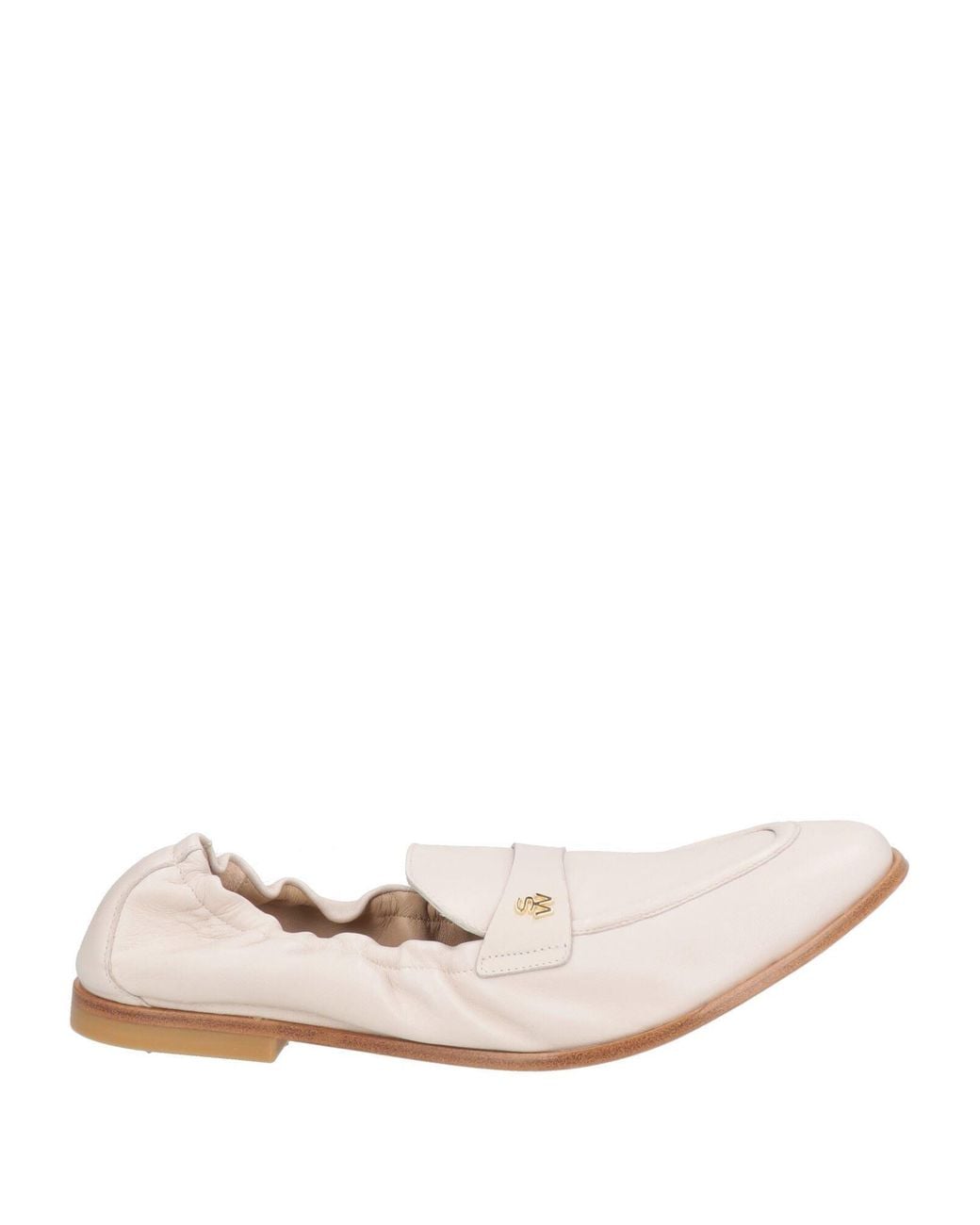 Stuart Weitzman Natural Loafers Leather