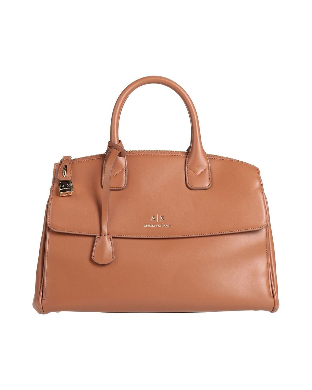 ARMANI EXCHANGE Brown Handbag Polyester, Polyurethane