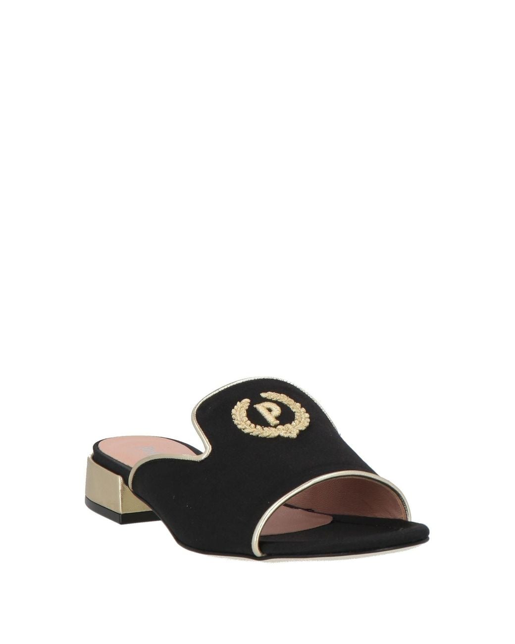 Pollini White Sandals Textile Fibers