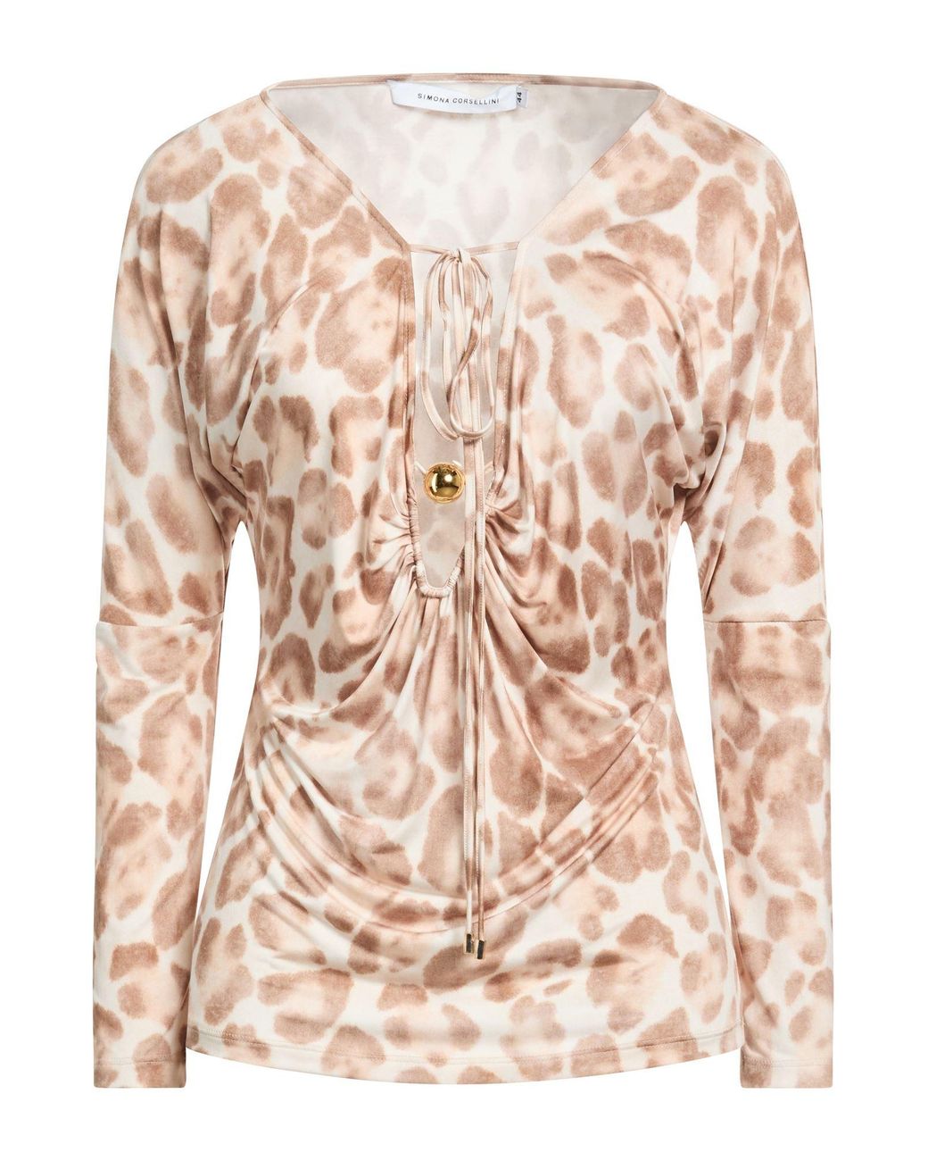 SIMONA CORSELLINI Pink Top Polyester, Elastane