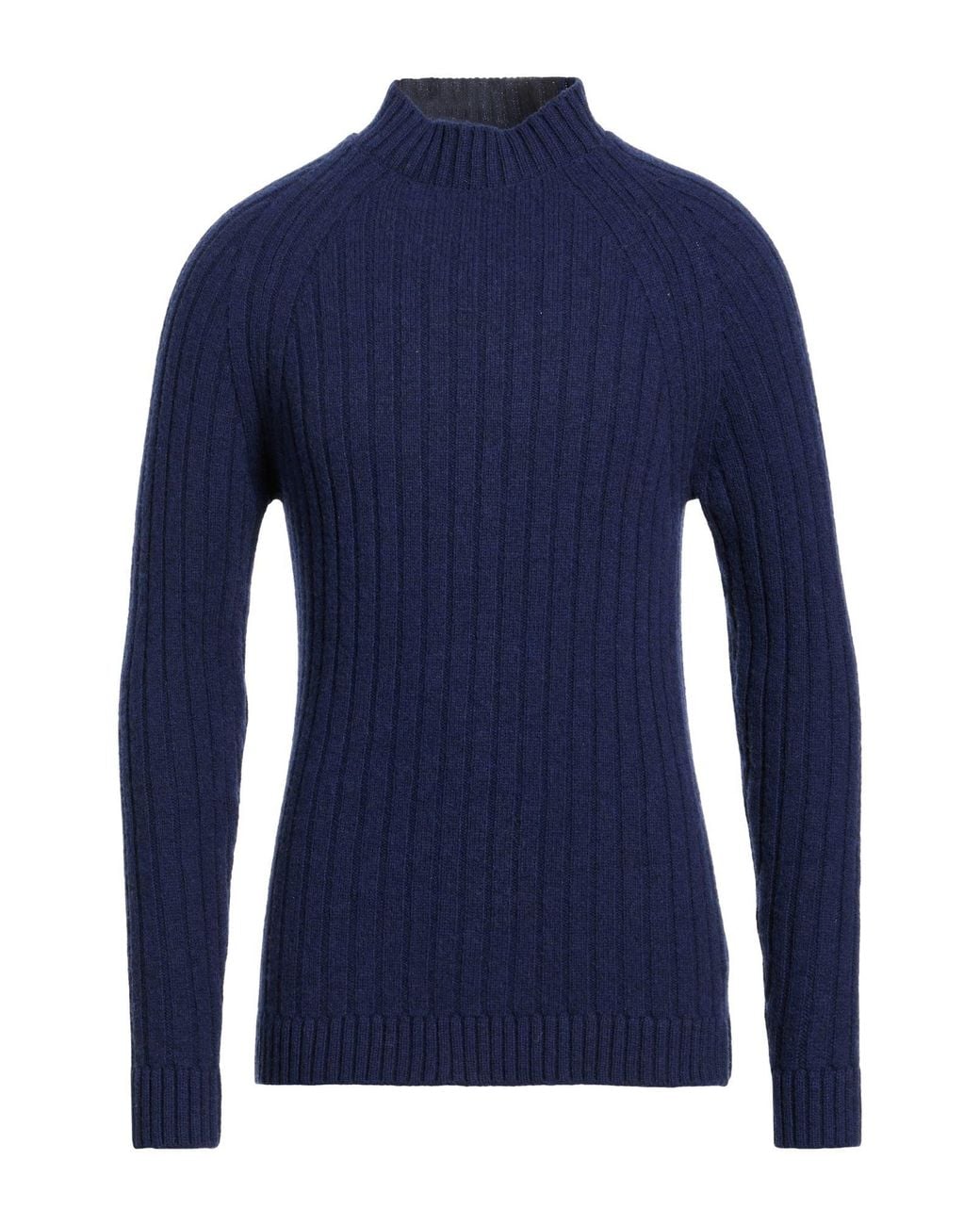 Irish Crone Blue Turtleneck Wool for men