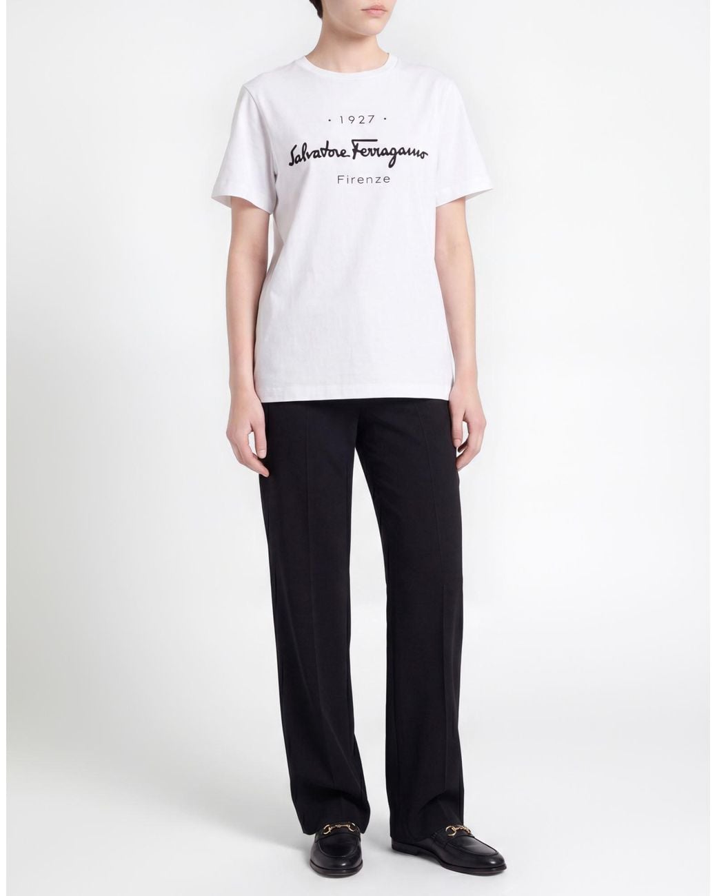 Ferragamo White T-Shirt Cotton