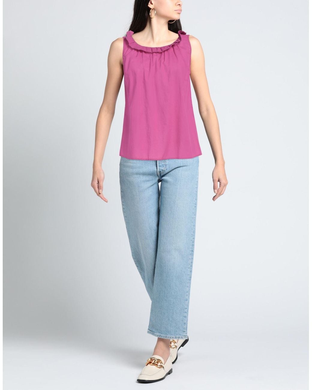 Camicettasnob Pink Top Cotton