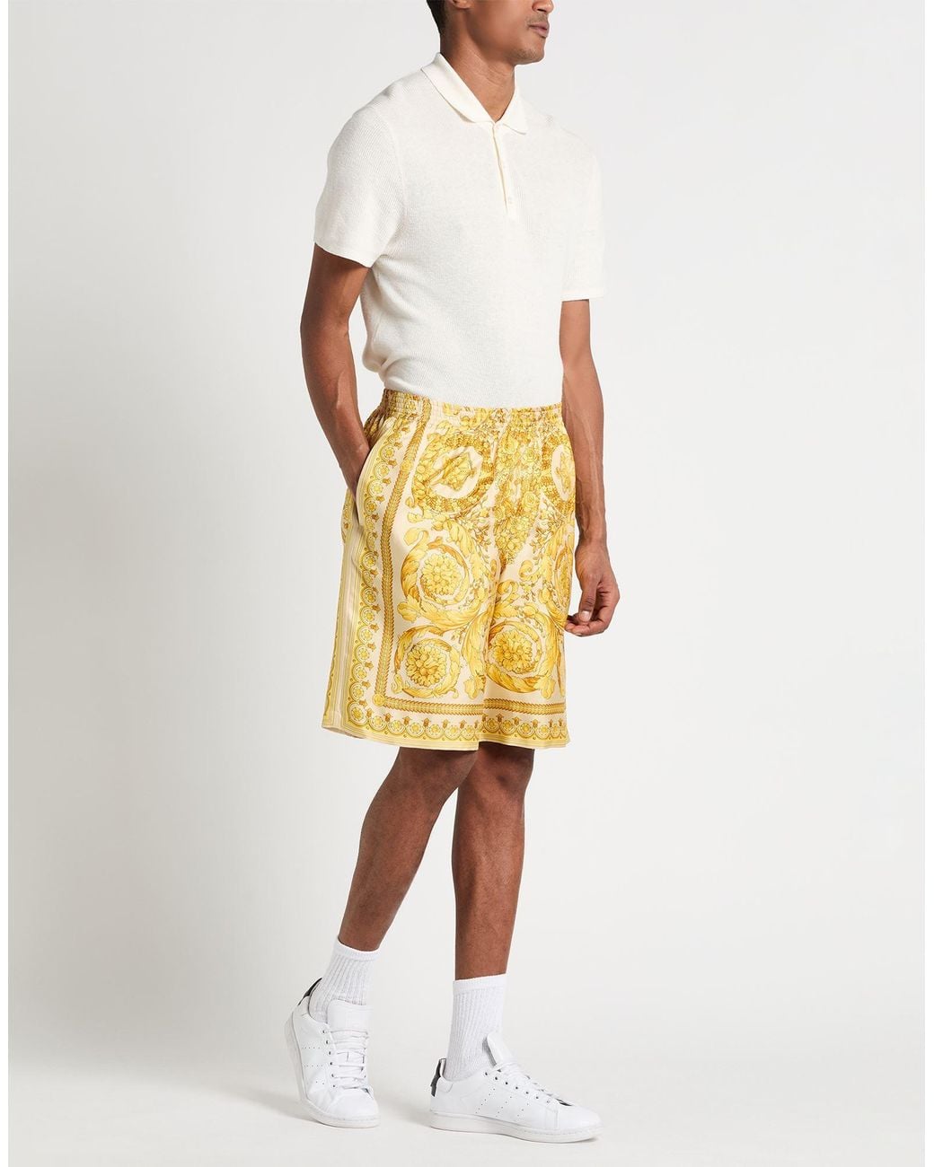 Versace Yellow Shorts & Bermuda Shorts for men