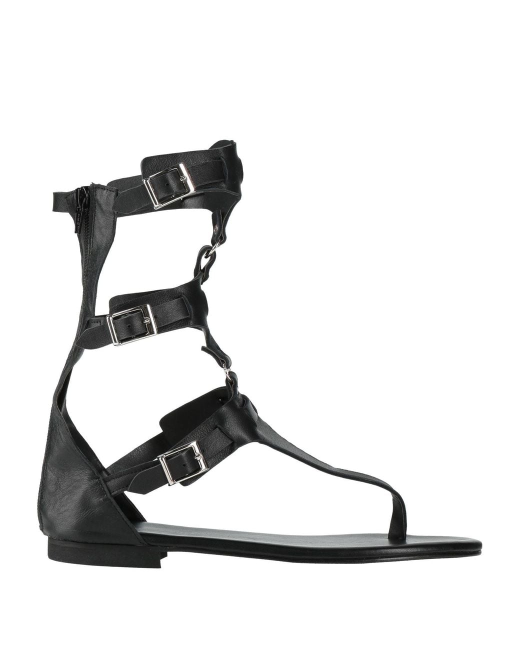 Divine Follie Black Thong Sandal