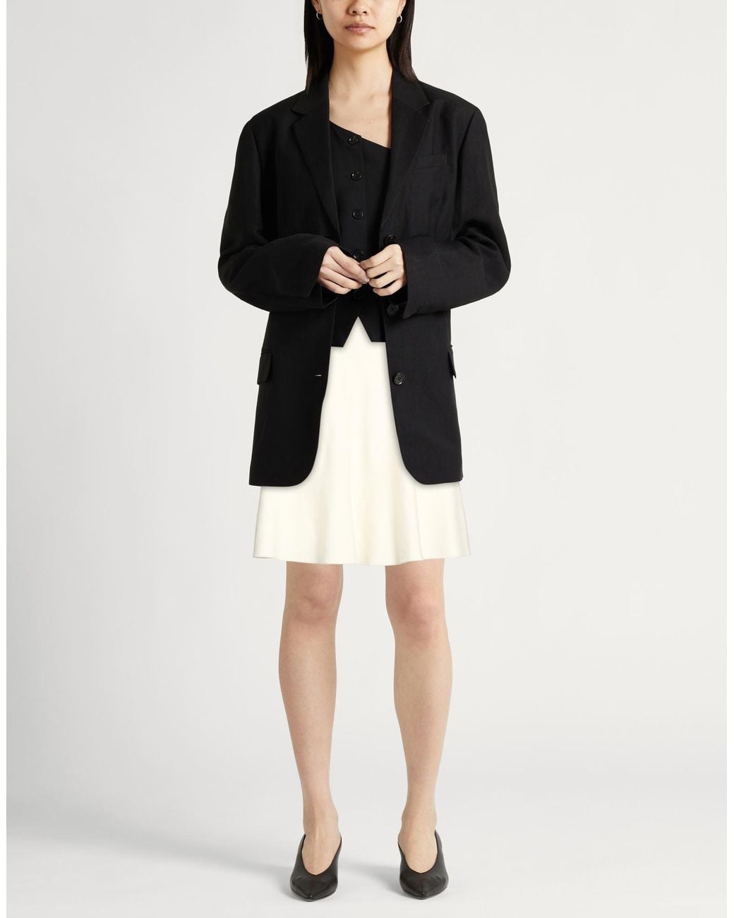Max Mara Natural Mini Skirt Virgin Wool