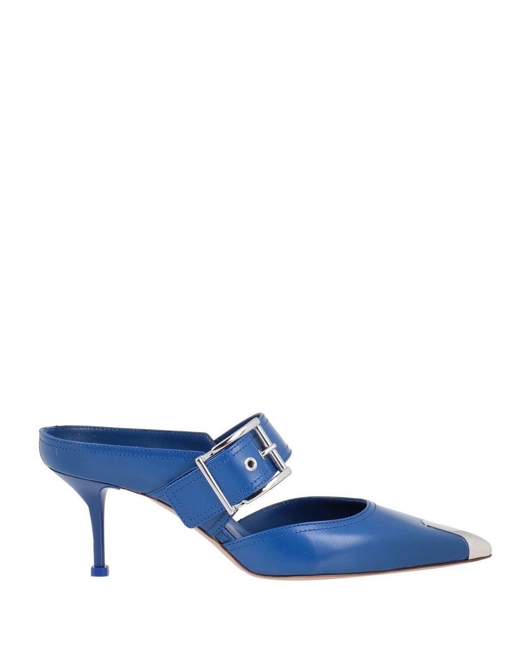 McQueen Blue Mules & Clogs