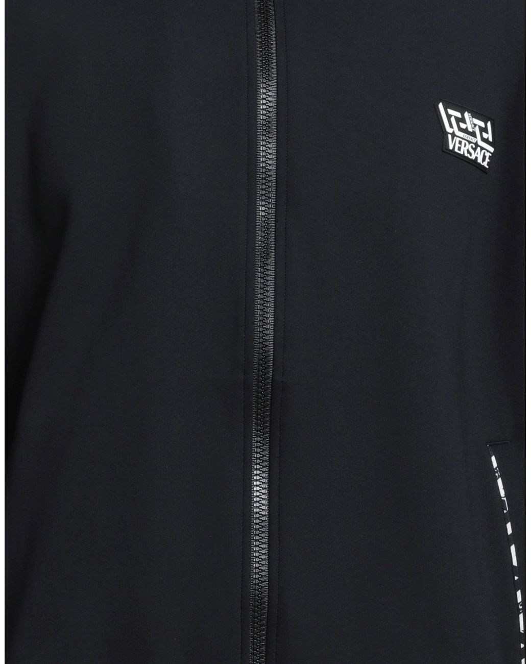 Versace Black Sweatshirt Polyamide, Elastane for men