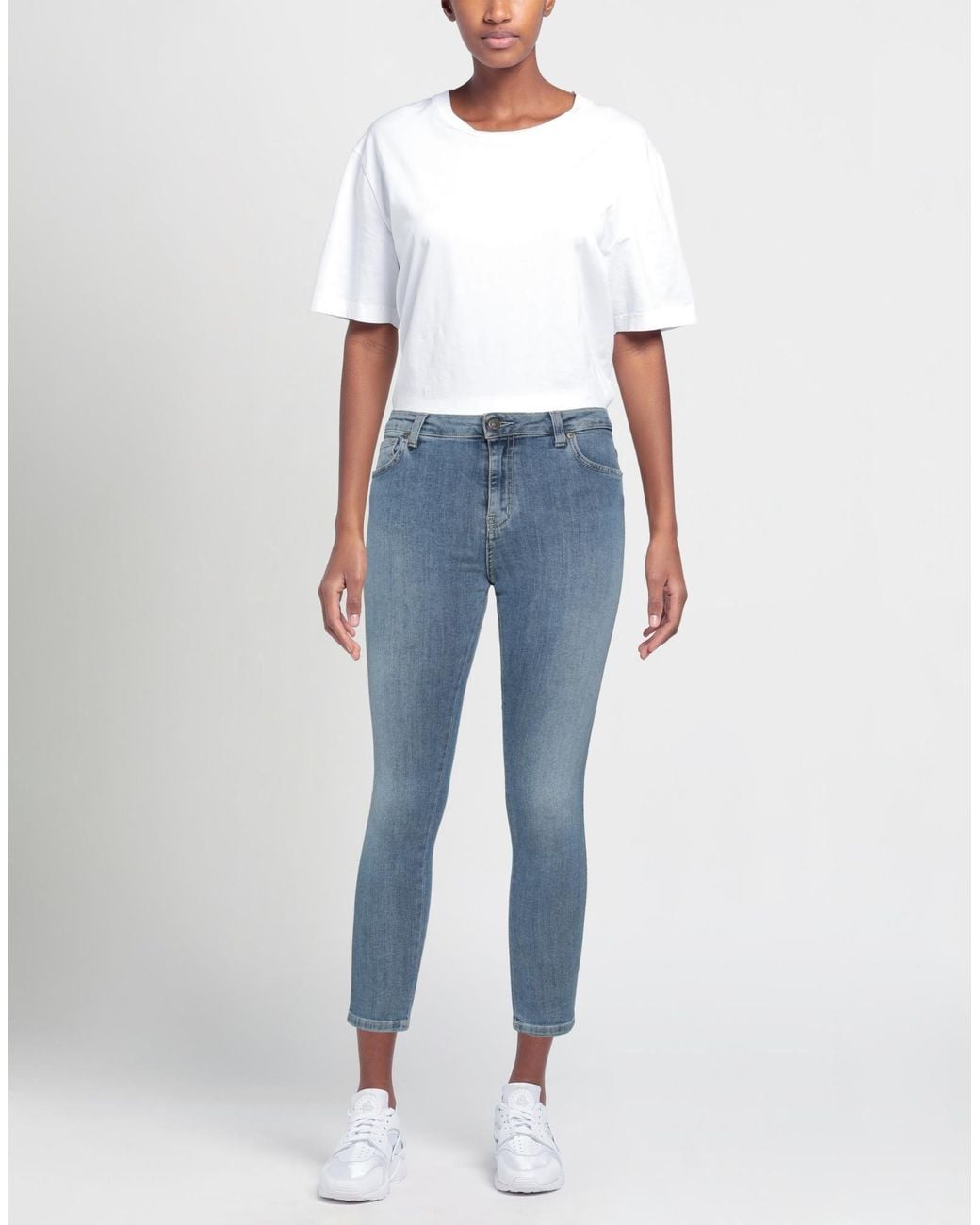 Gaelle Paris Blue Denim Pants