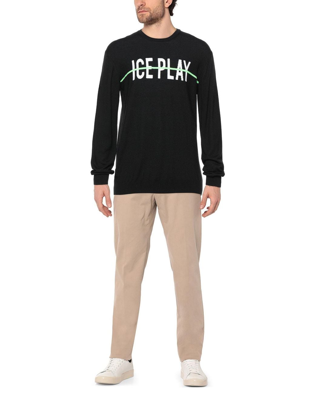 Pullover Ice Play de hombre de color Black