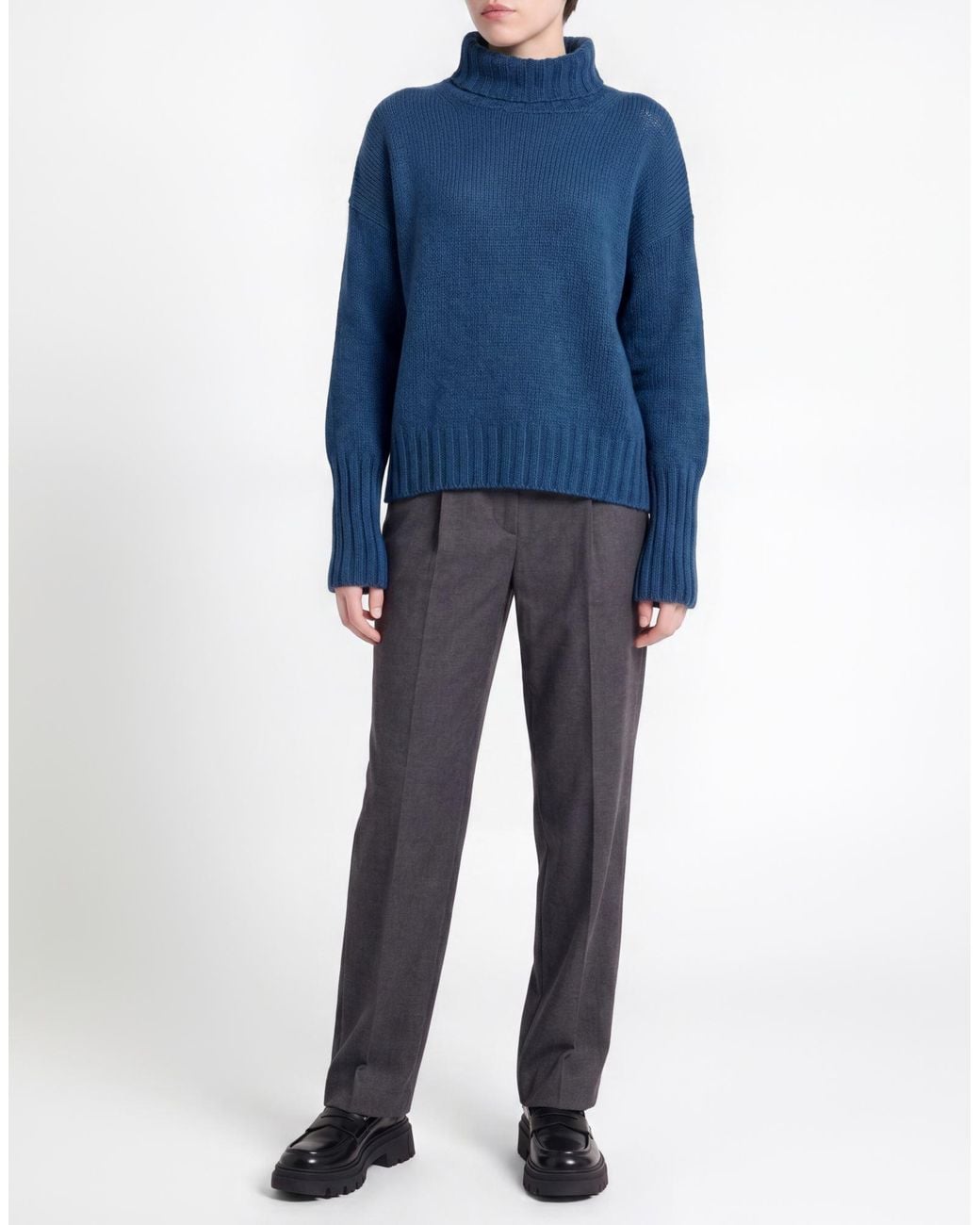 Aragona Blue Turtleneck