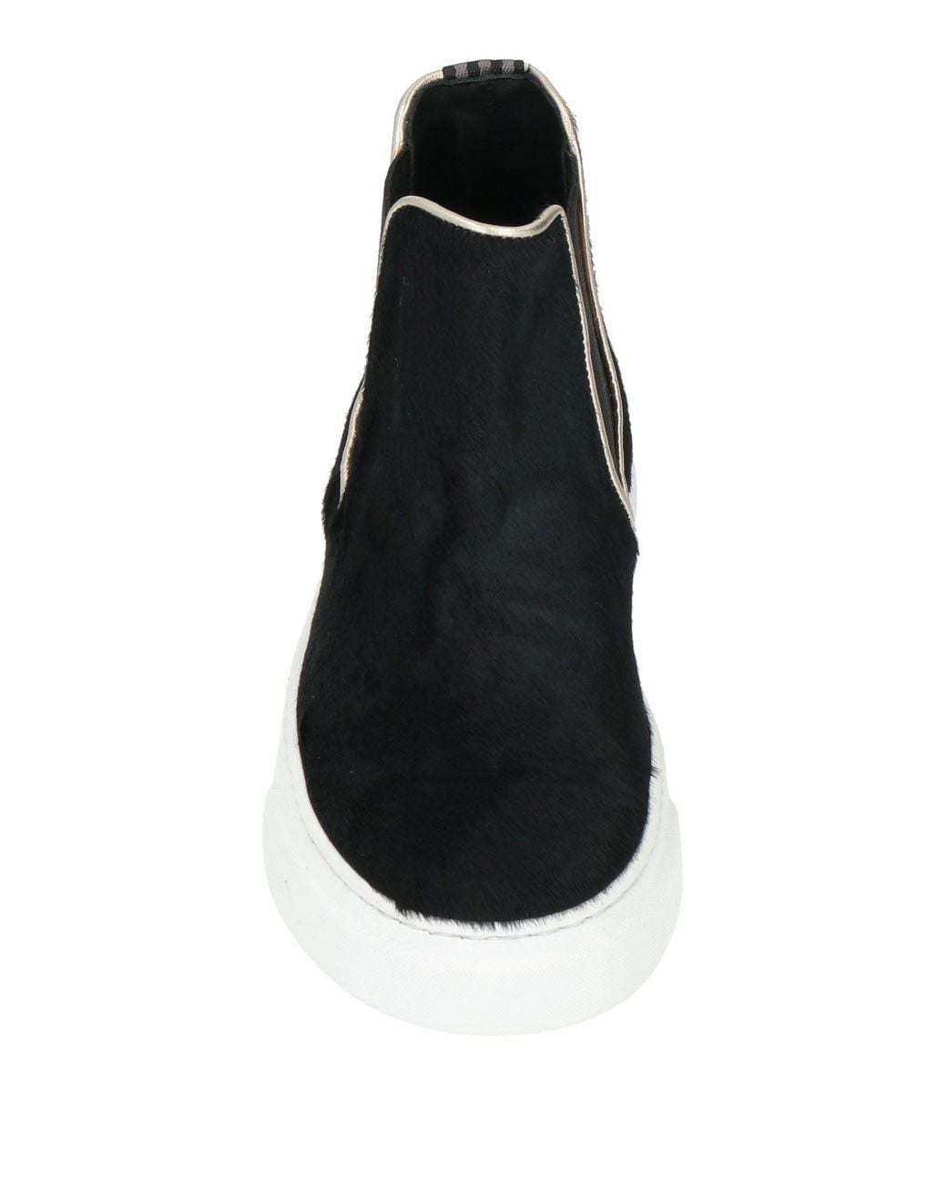 Testoni Black Sneakers Leather