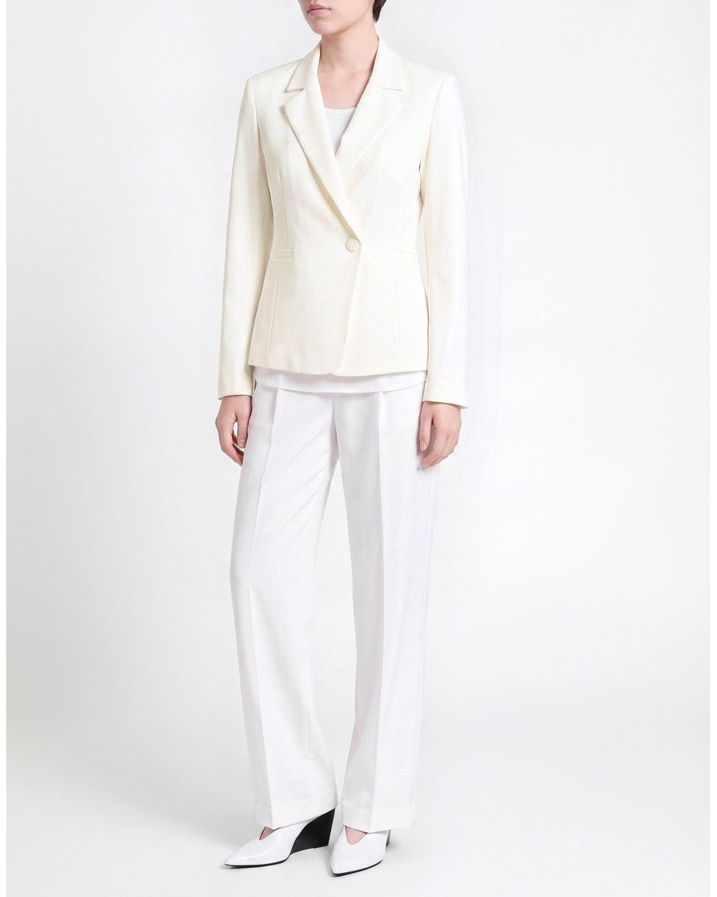 Kaos White Blazer Polyester, Elastane