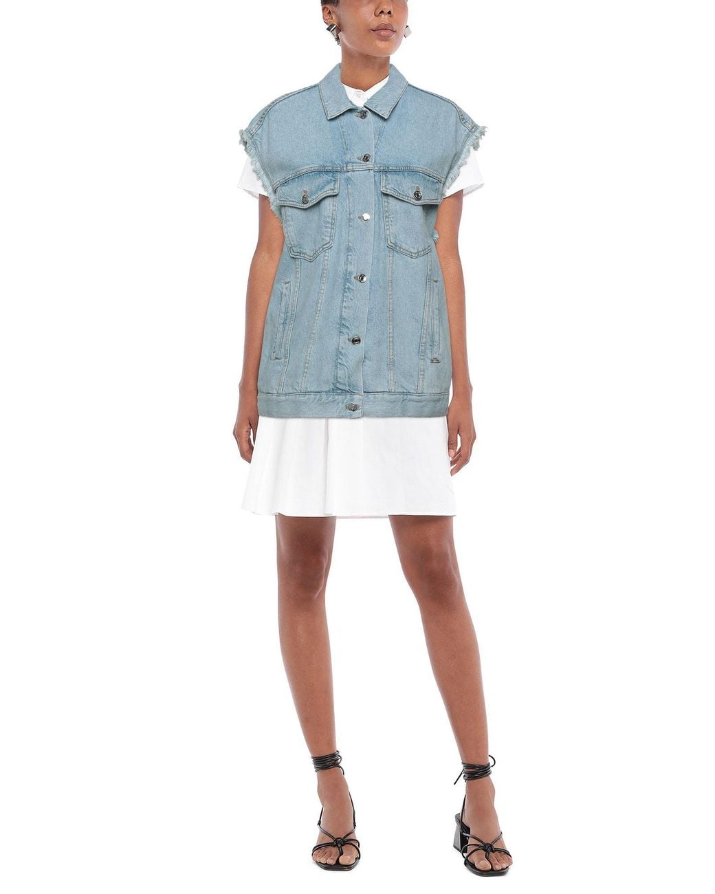 Liu Jo Blue Denim Outerwear