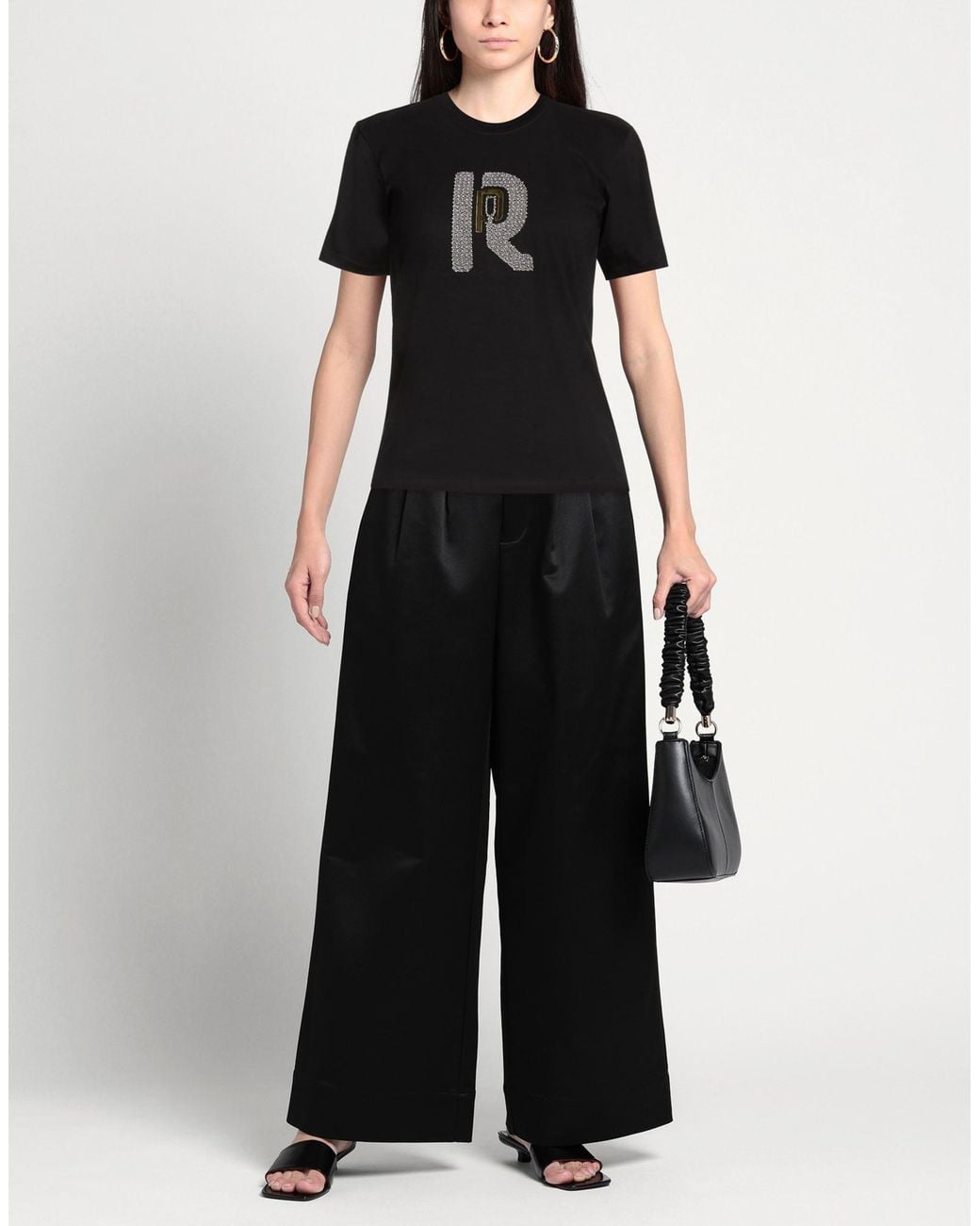 Rabanne Black T-Shirt Cotton
