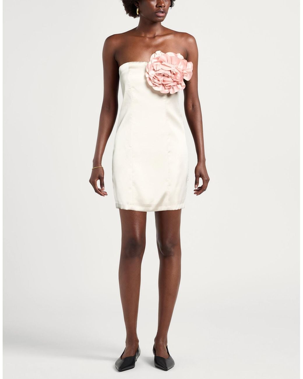 ViCOLO White Mini Dress Polyester