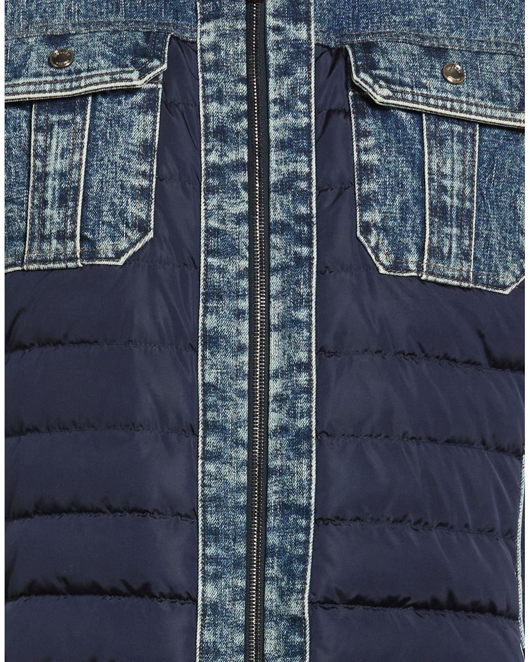 Moorer Blue Vest Polyester, Cotton, Elastane for men