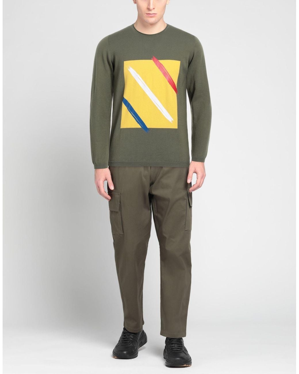 Rossopuro Gray Sweater for men
