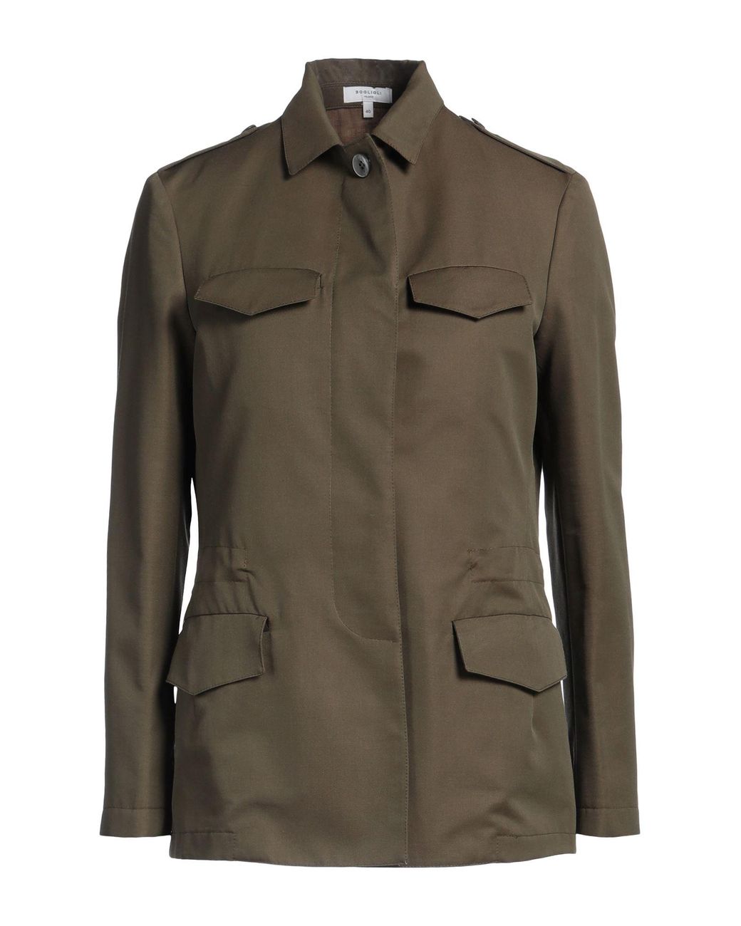 Boglioli Green Military Jacket Wool, Cotton