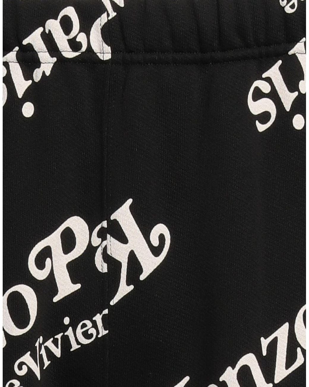 KENZO Black Pants Cotton for men